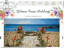 Tablet Screenshot of alohanakauaiweddings.com